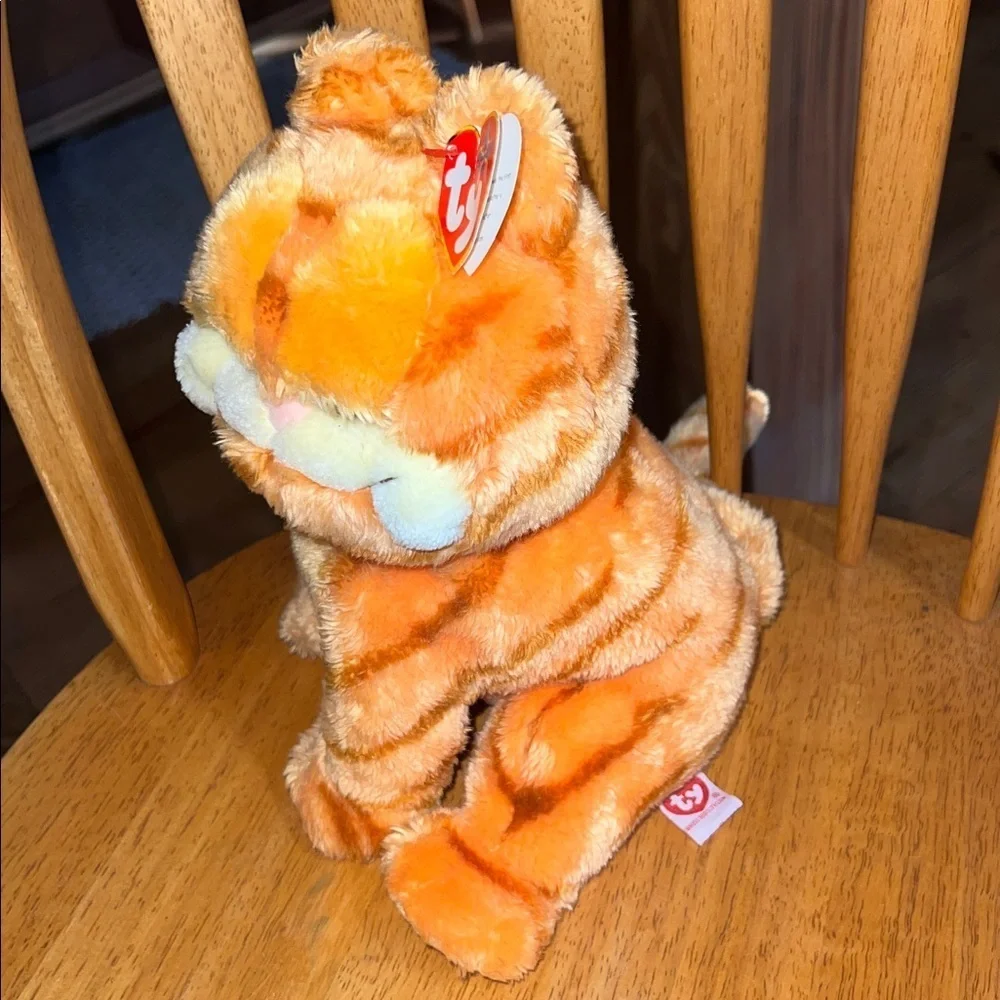 Vintage Ty Orange and Cream Cat Plush Garfield 2004